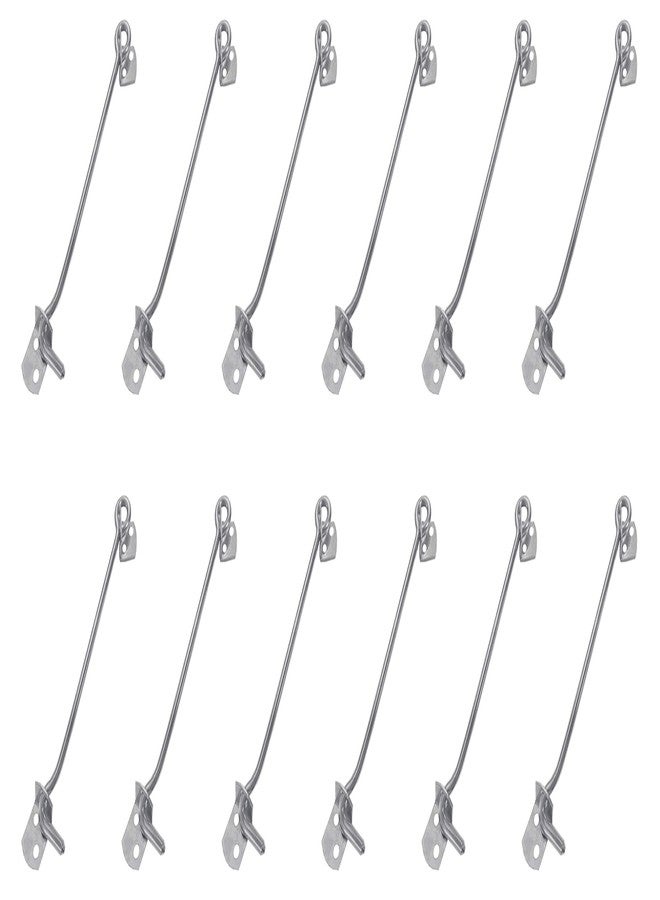 Atlantic Stainless Steel Gate Door Hook/Window Hook/Window Latch for Homes, Offices, Hotels, Malls (6 Inch X 6 mm, Matt Finish, Pack of 12 Pcs) - Image 1